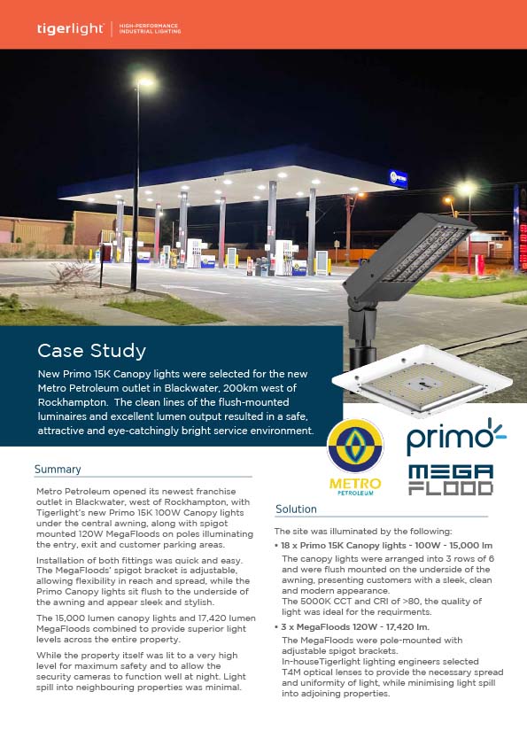 Tigerlight Case Study - Metro Petroleum Blackwater